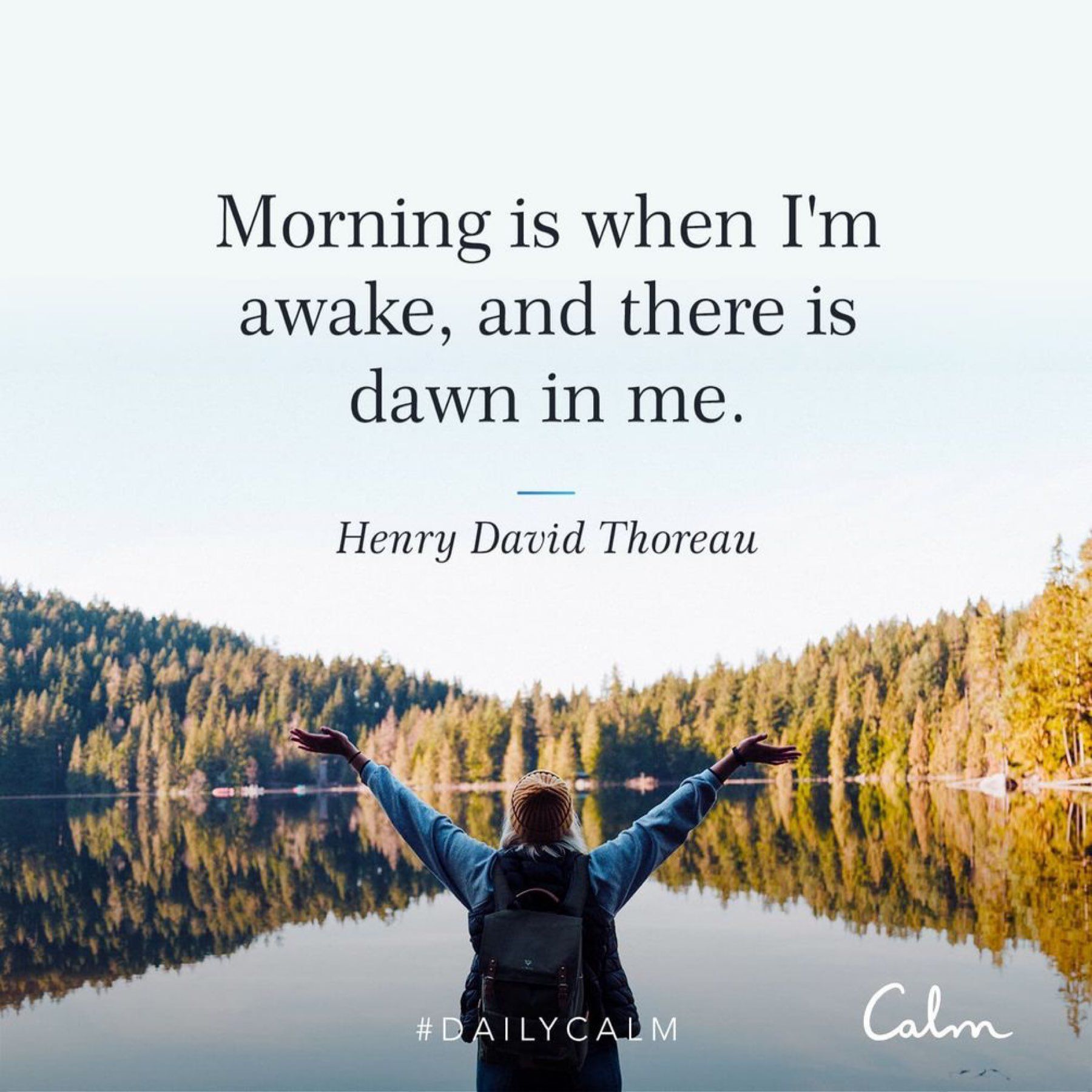 Morning is when I'm awake and there is dawn in me