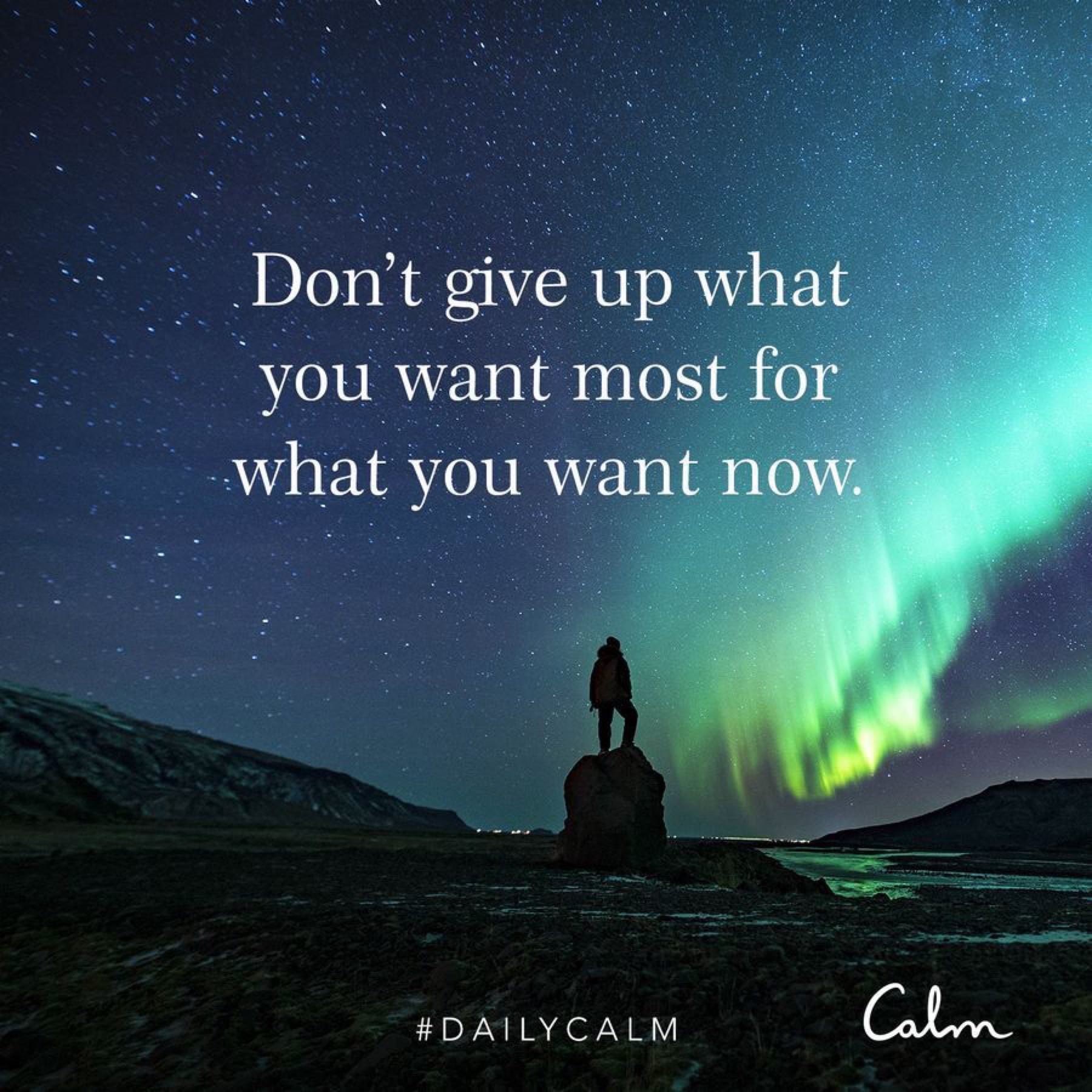 Don't give up what you want most for what you want now